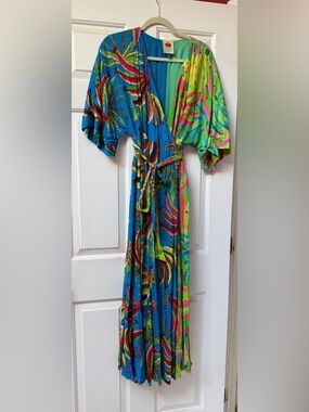 Farm Rio maxi dress size M. Wrap style